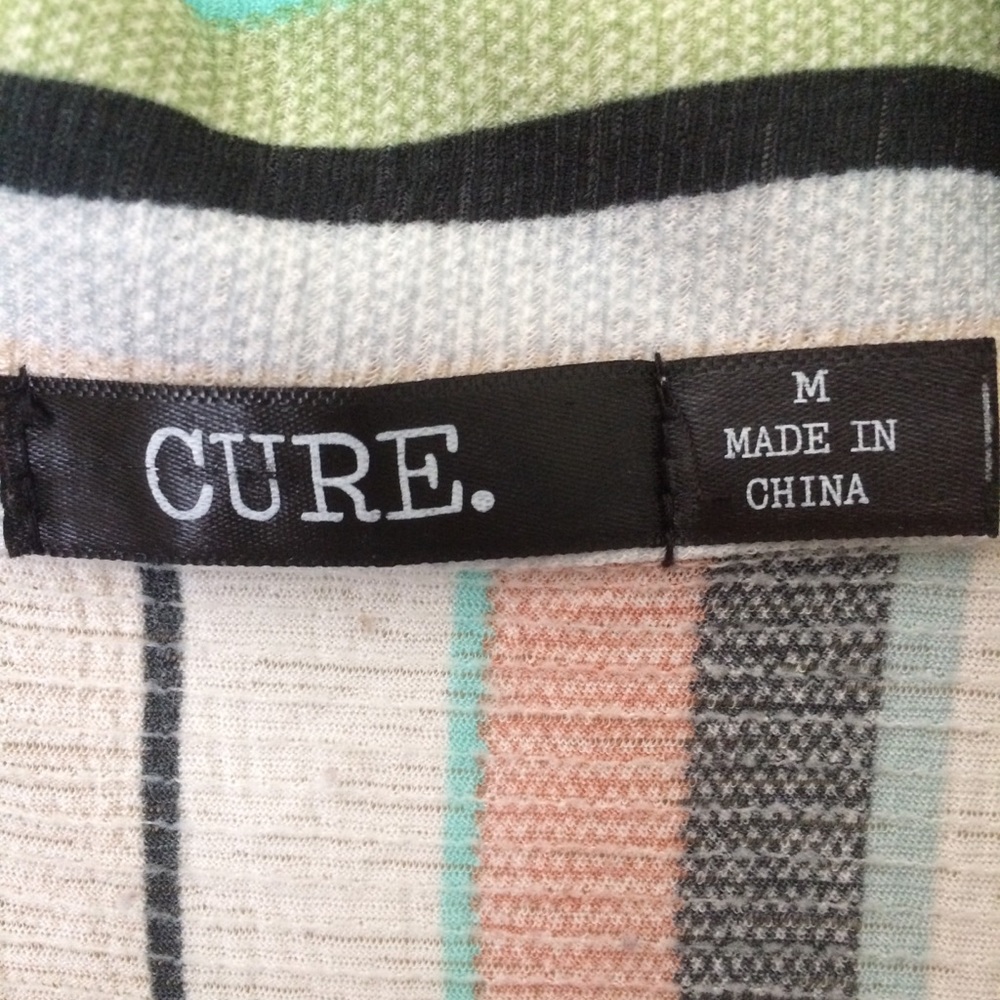CURE. Button Down Striped Top - Picture 6 of 6